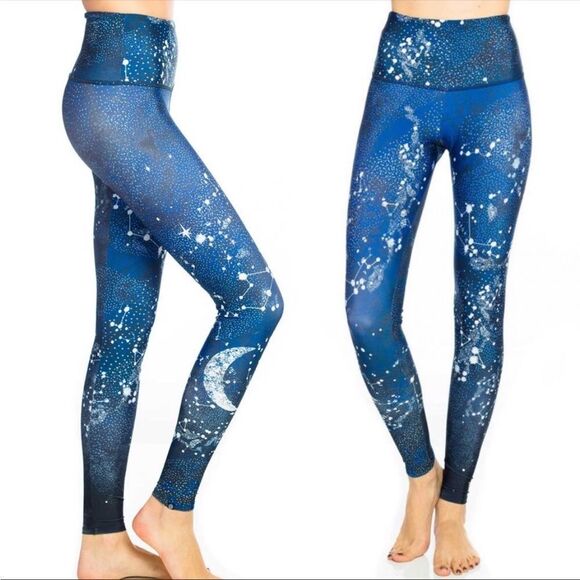 ONZIE | High Rise Constellation Graphic Star Print Leggings Women’s Size S/M - Picture 1 of 11